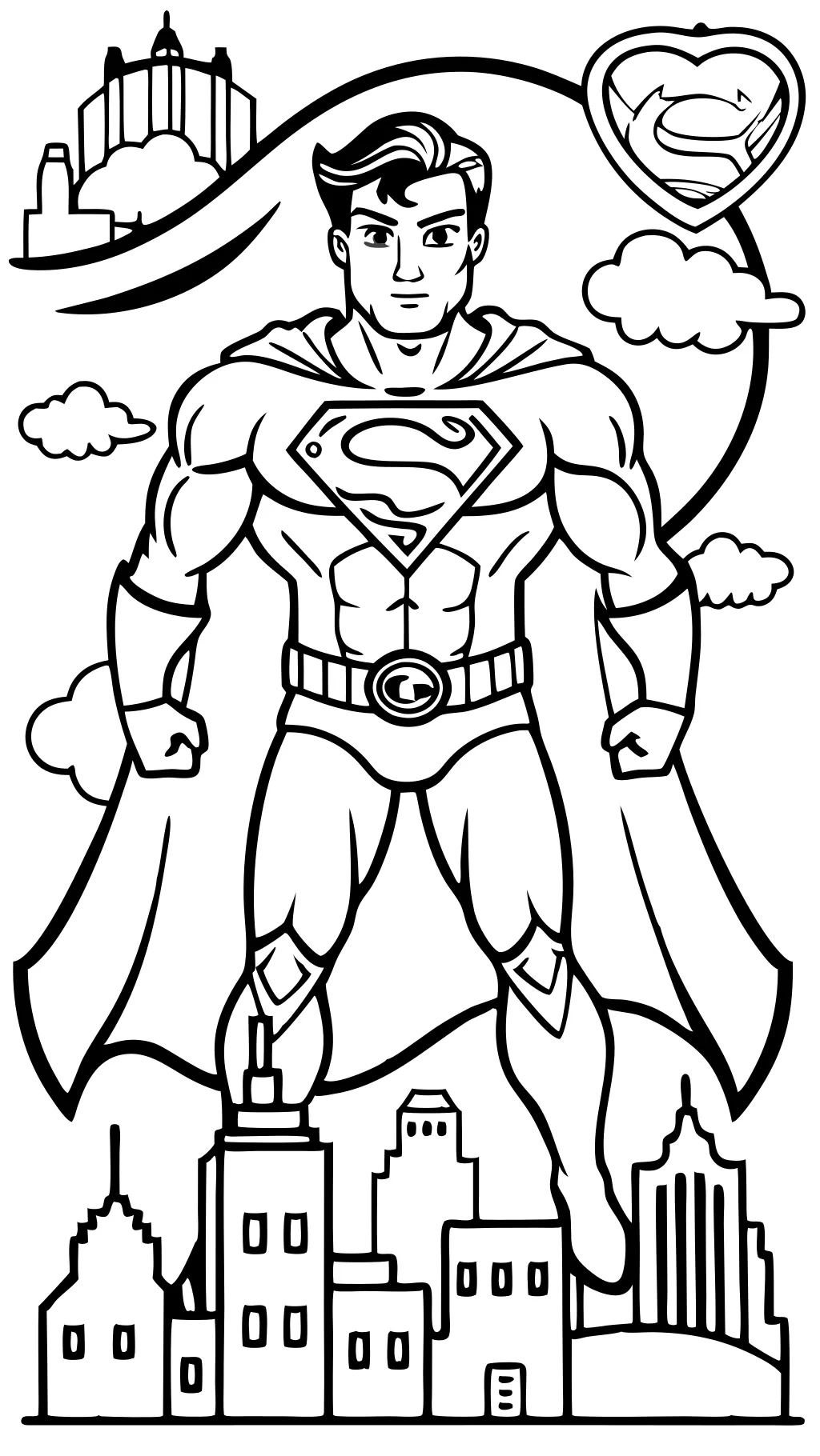 coloring pages of superman